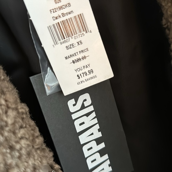 NWT Apparis Gina Faux Fur Teddy Coat - Picture 5 of 8